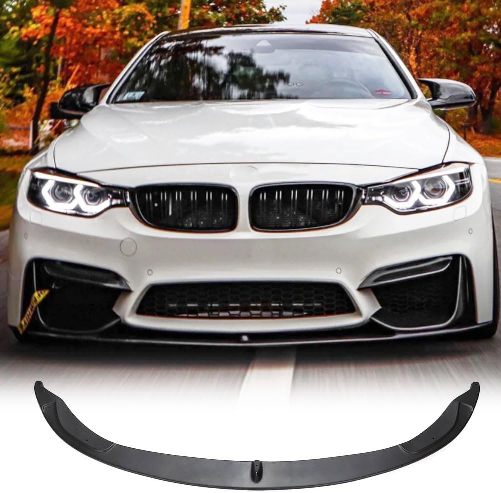 Matte Black Front Bumper Lip Splitter for BMW F80 M3 F82 F83 M4 2014-2019 Fiberglass Chin Spoiler Splitter Protector Add-on Factory Outlet