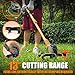WeGofly 13-Inch String Trimmer Cordless,(2 x 21V 5.0Ah Batteries & Charger), Trimmer/Edger/Lawn Mower/Brush Cutter 4-in-1, Electric Weed Wacker with Auto Rope Spool Feed, 3 Cutting Methods