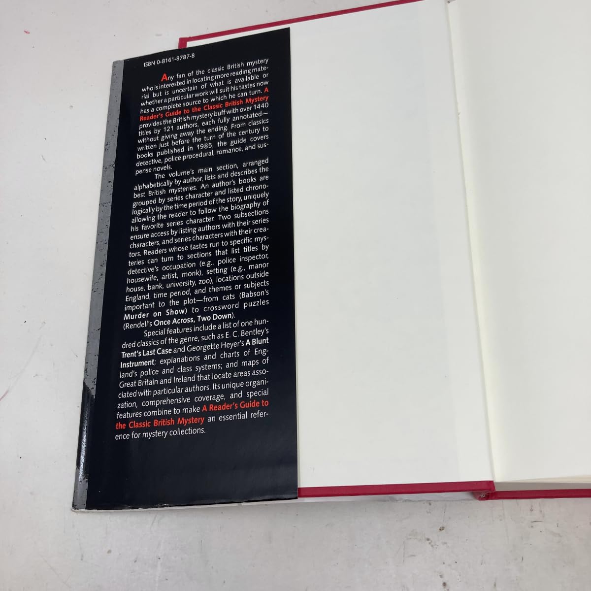 A Reader's Guide to the Classic British Mystery      Hardcover – January 1, 1988
