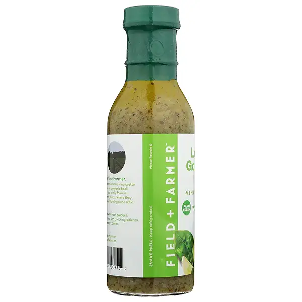 FIELD & FARMER Lemon Garlic & Basil Vinaigrette, 12 FZ 6