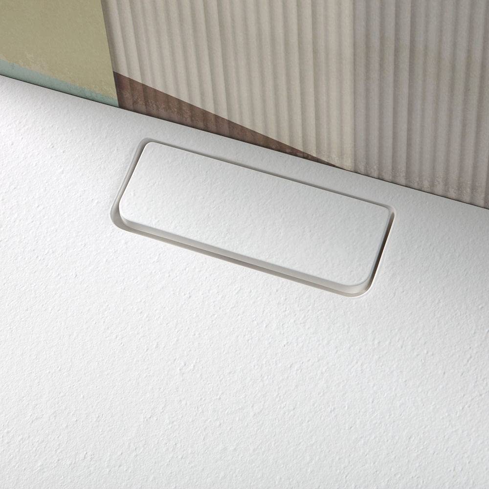 Kiamami Valentina Plato DE Ducha 80X80 DE Resina Blanca Mate Filo Suelo | Mart