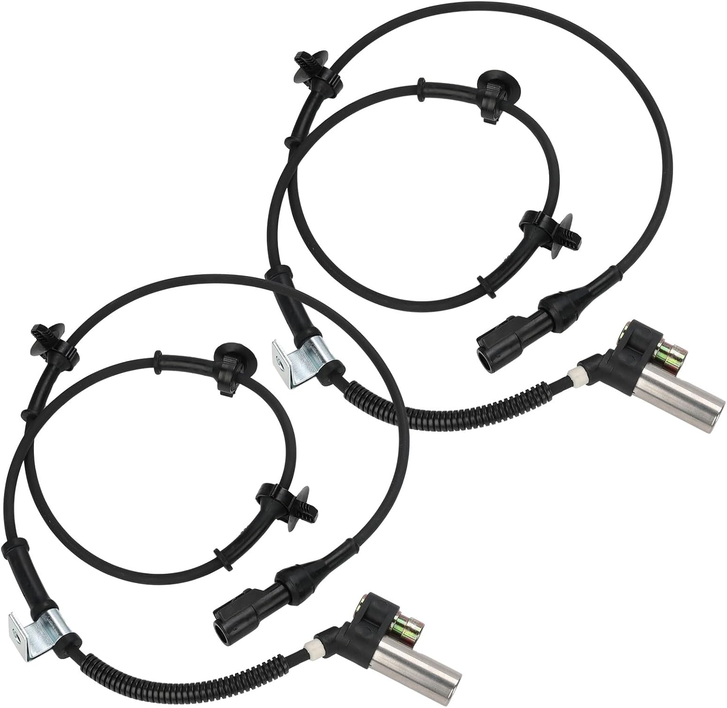 WMPHE 2 Pcs Front ABS Wheel Speed Sensors Compatible with Ford Explorer Ranger Mazda B2500 B3000 Mercury Mountaineer 1998 1999 2000 2001, Left & Right abs Sensors, Replacement for 1F6043801A