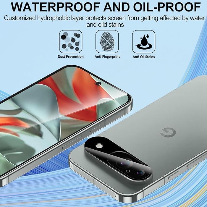 Image of PreCure - Camera Lens Protector for Google Pixel 9 [1-Pack], Ultra-Clear Tempered Glass, Scratch-Resistant, Anti-Fingerprint, Bubble-Free Easy Installation