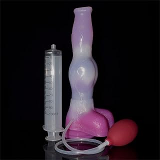 Ejaculating Squirting Dildo Knotted Dildos 10inch Silicone Animal Dildo Anal Butt Plug Sex Toys