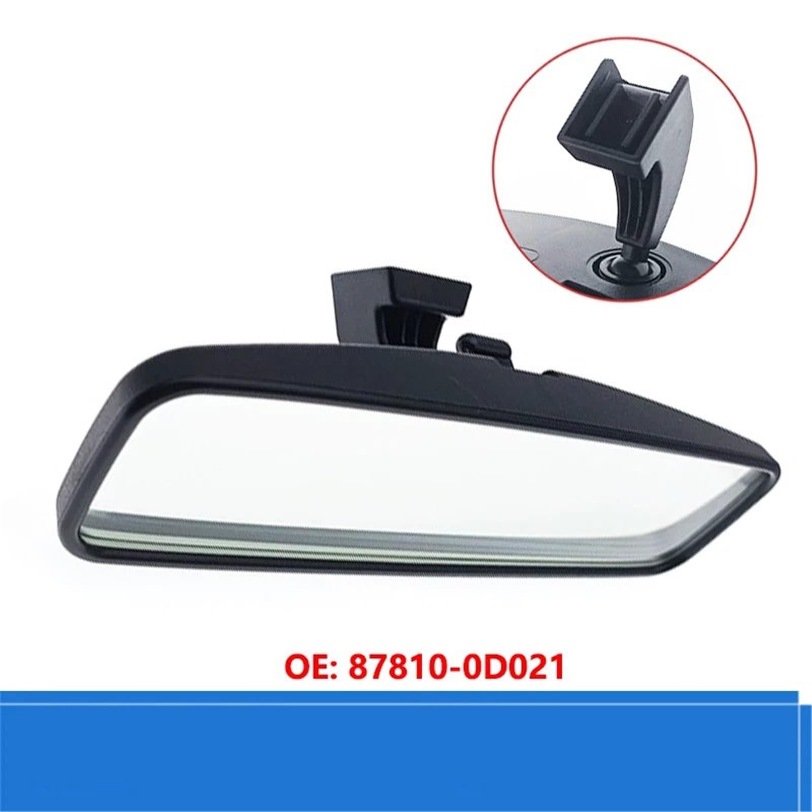 Retrovisor Interior Espejo Para Parabrisas De Coche Compatible Con Toyota Para Corolla Para Yaris Para Vios 2002-2007 Espejo Retrovisor Interior Trasero 87810-0D021