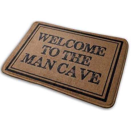Man Cave Door Mat: Welcome to the Manliest Zone