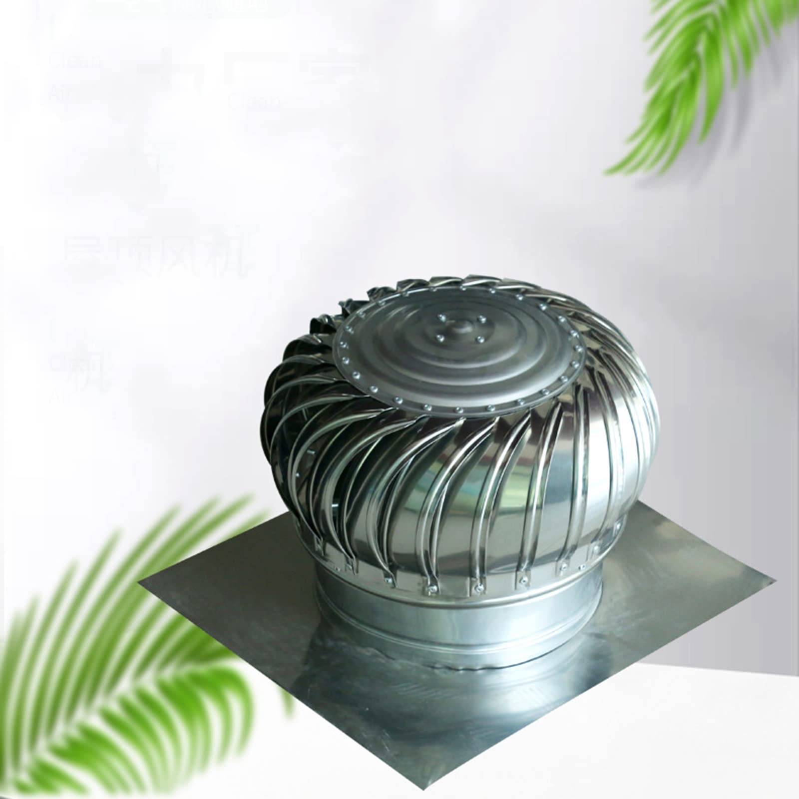 Cappello del camino, cappuccio del camino, cappuccio del camino rotante in acciaio inossidabile, cappuccio del camino anti-corrente d'aria discendente, copertura del ventilatore del tetto, cappuccio d