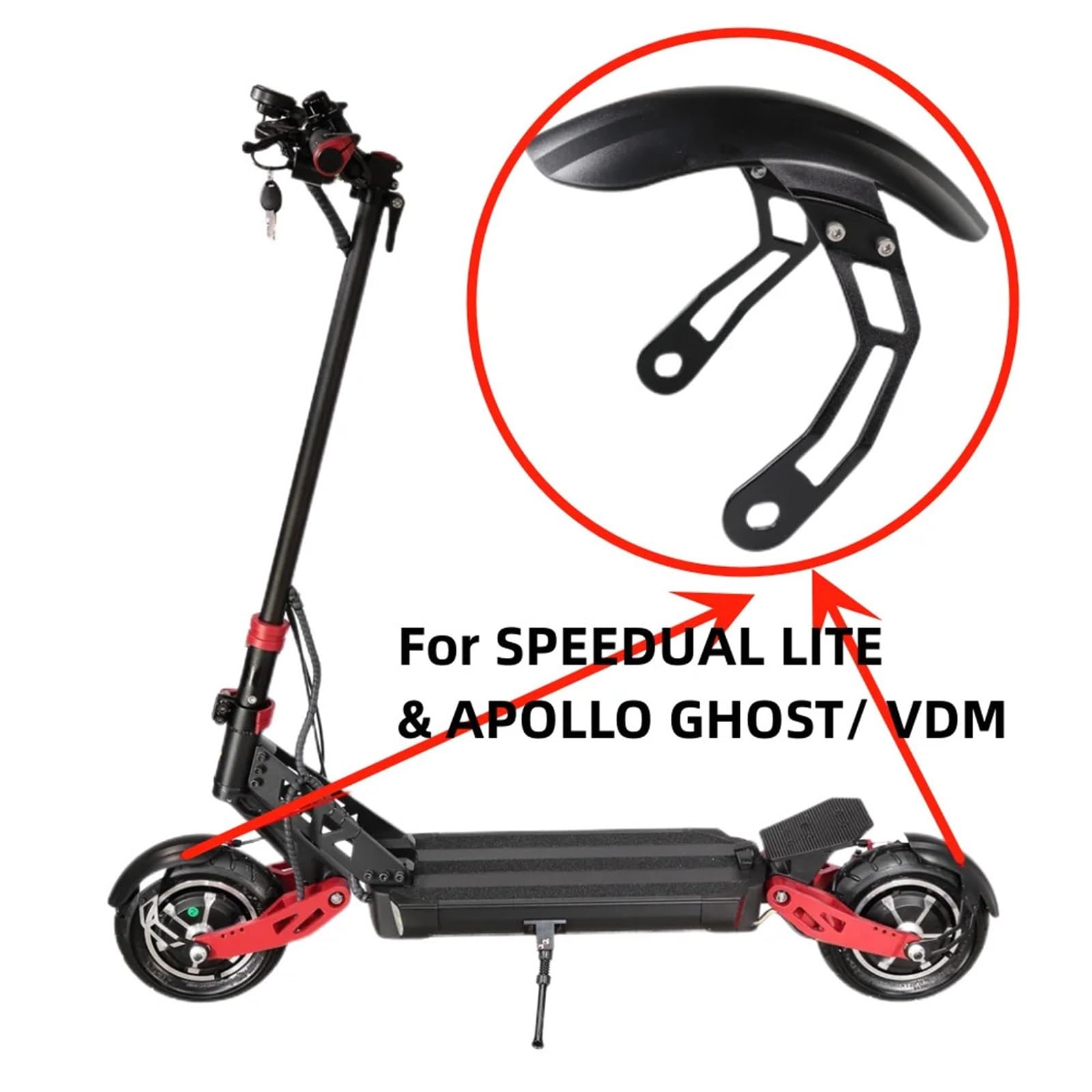 Garde Boue Trottinette Electrique Garde-Boue arrière Universel for Scooter électrique(2piece)