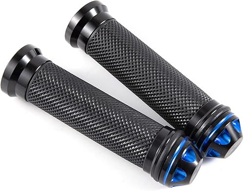 Miniatura 5 de Empuñaduras de mano de 78 pulgadas 0.866 in antideslizantes universales de aluminio y gel de goma para manillar para moto