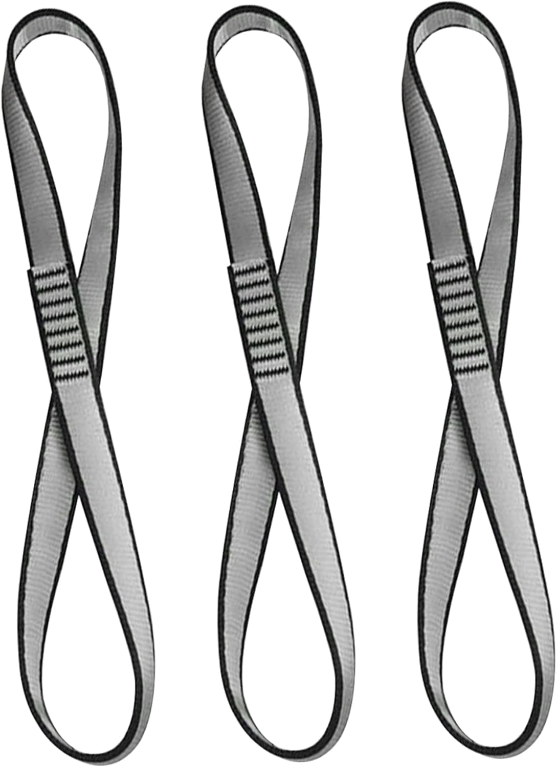 3Pcs Climbing Sling, Polyester Climbing Aider 21.6KN Heavy Duty Rock Sling Runner Webbing Straps for Outdoor, Rappelling, Swing, Yoga Hammock, Sports