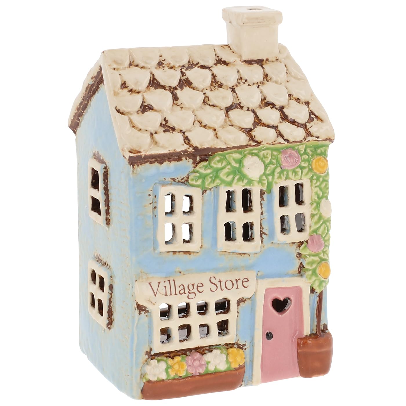 Shudehill Giftware Village Pottery Shops and Cafe Tealight Houses - Greengrocers, Tea Rooms, Florist & More (Village Store)