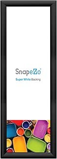 SnapeZo Black Poster Frame 10x29 Inches, 1.2 Inch Aluminum Profile, Front-Loading Snap Frame, Wall Mounting, Premium Series - coolthings.us