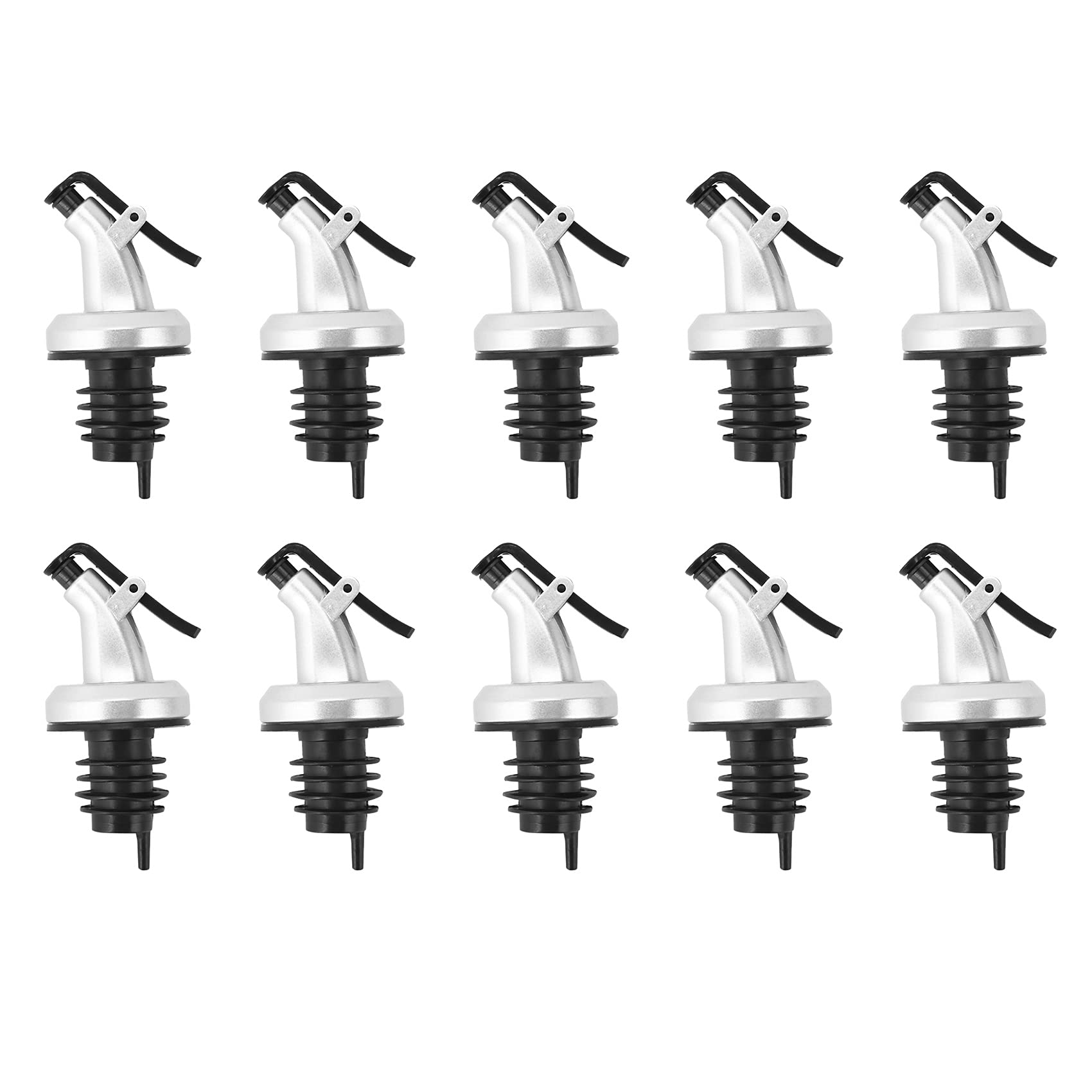 Koanhinn Olive Oil Leak-Proof Spouts Wine Dispenser Pourer Kitchen Appliances Bottle Seal Nozzle for Cocktails, Parties Pack of 10