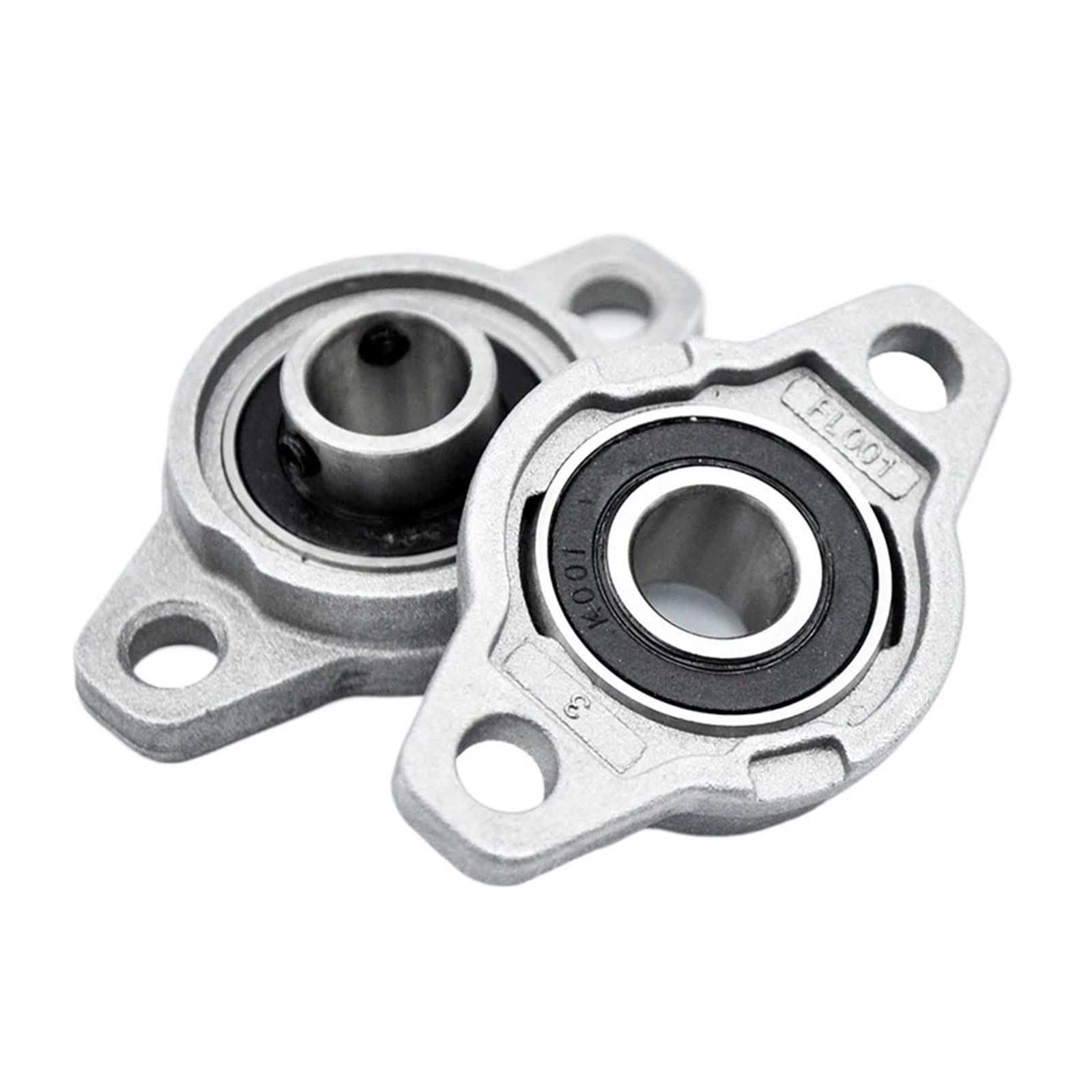 Cuscinetto a sfere a blocchetto, Cuscinetto KFL001 in lega di zinco con cuscinetto a blocchetto, diametro interno del foro 12 mm, mini cuscinetti di piccole dimensioni con alloggiamento(10Pcs)