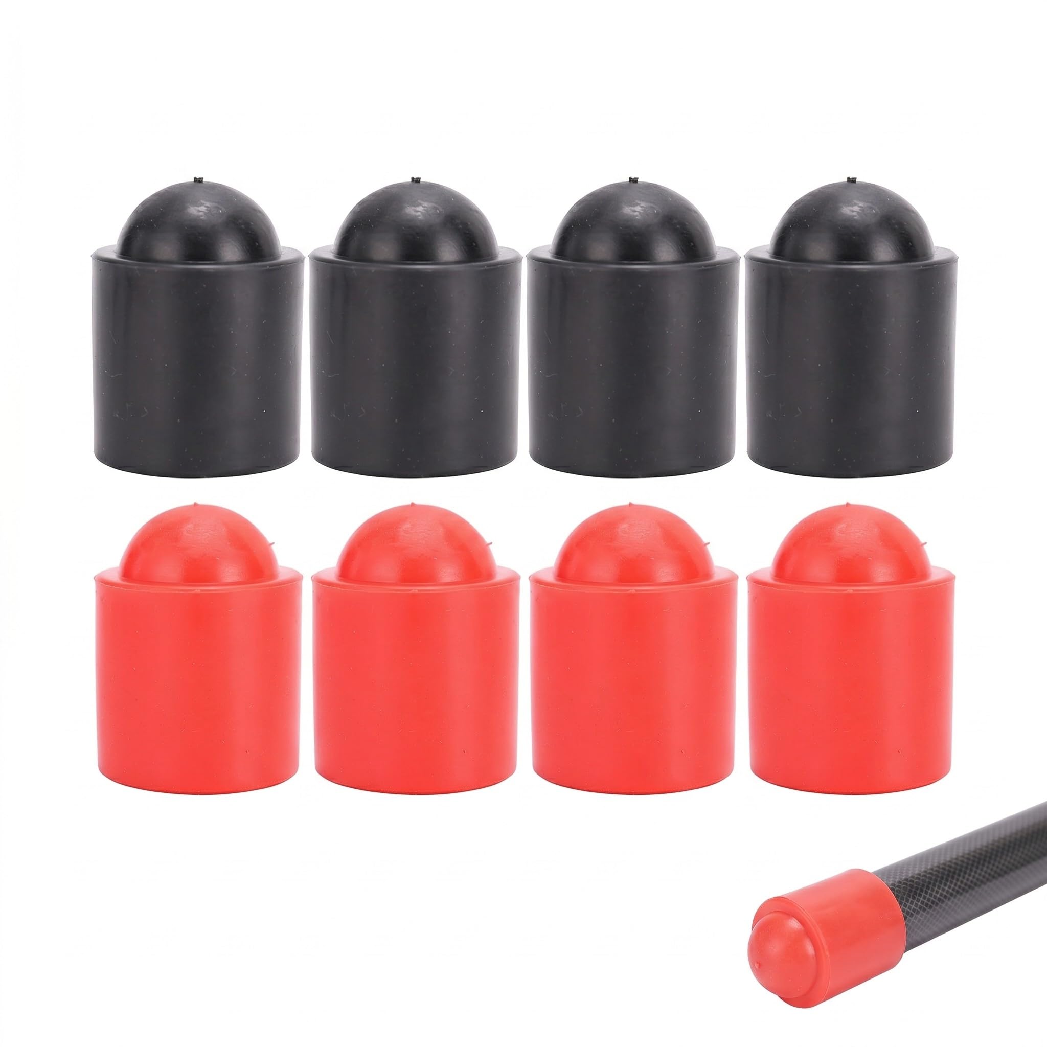 Gomma Morbida Protezione Stecca da Biliardo 8 Pezzi 2.5cm Accessori Ricambio