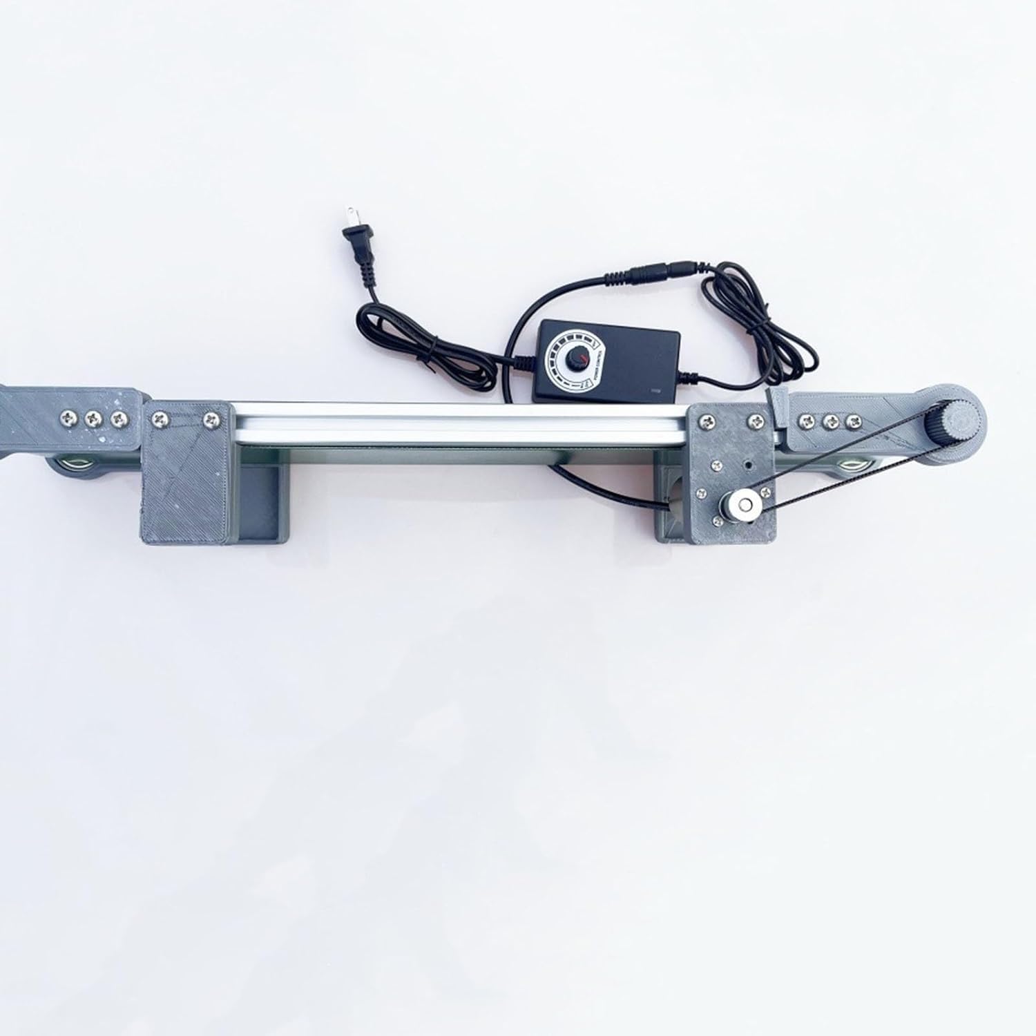 Cinta transportadora industrial, 10 x 70 cm, velocidad ajustable, PVC, con funciones de fricción automática, marcha atrás y pausa para fábrica de embalaje