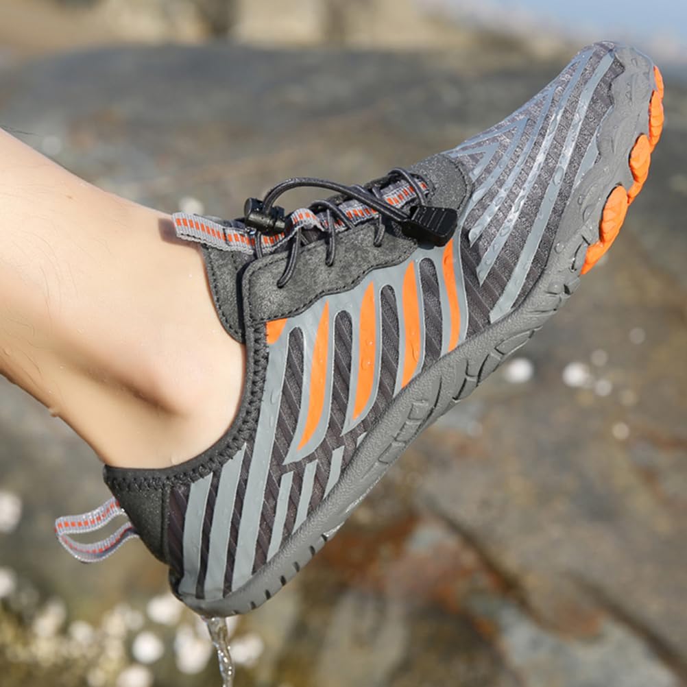 Zapatos Pies Descalzos para Hombre Mujer, Zapatos de Agua de Correa Ajustable Secado Rápido, Zapatillas Aqua Malla para Running, Natación, Playa, Buceo