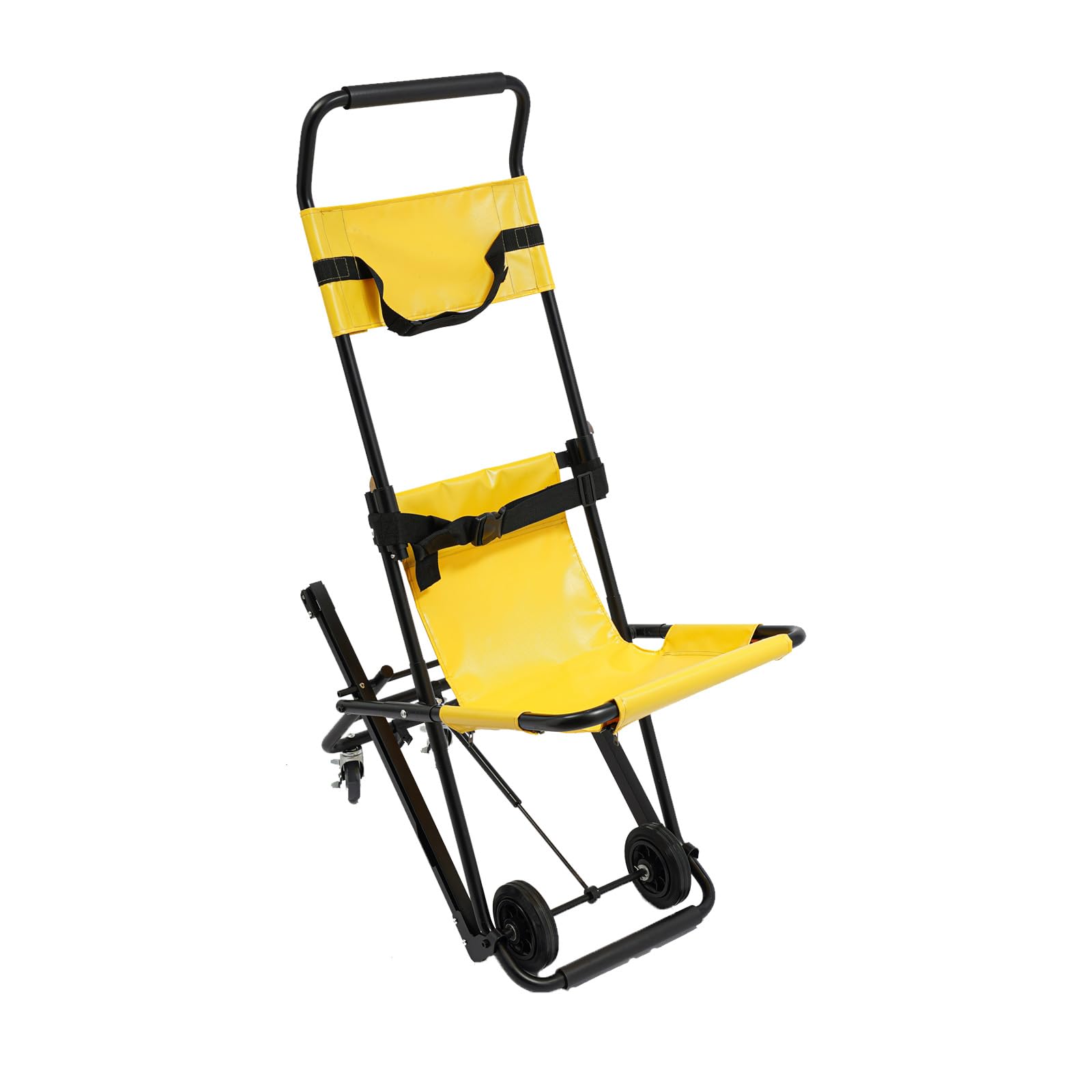 Silla de ruedas plegable de transporte, silla de ruedas de viaje, silla de ruedas de viaje, silla de ruedas médica, evacuación de emergencia, 4 ruedas, elevación de 350,53 kg