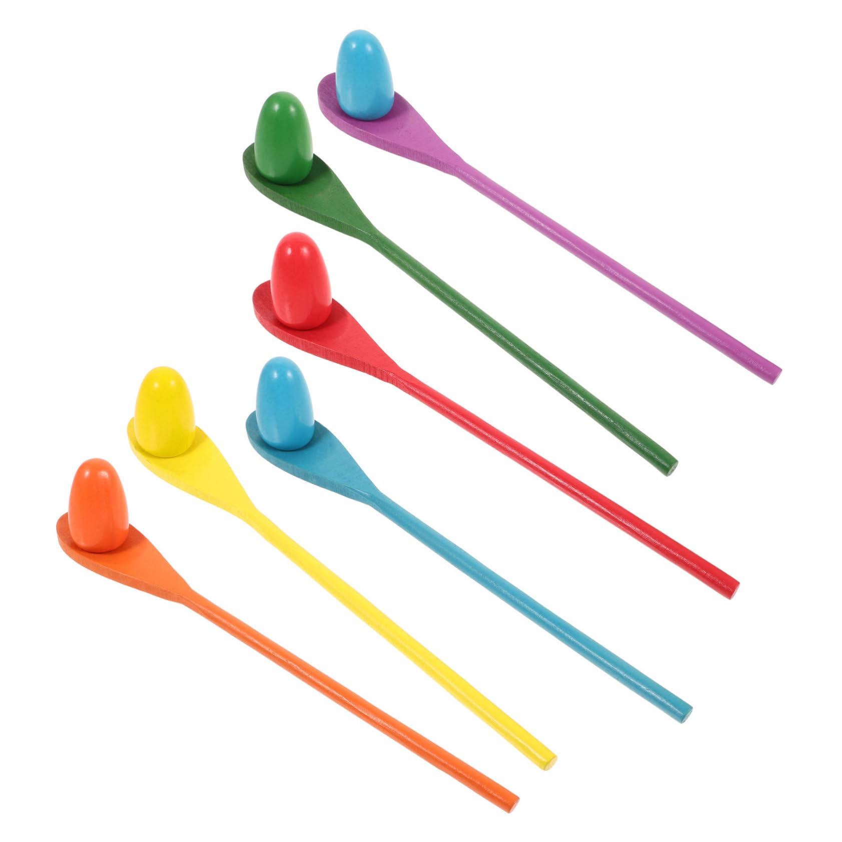 Amazon | LEDMOMO 6セットの木製卵バランスゲーム 子供向け感覚