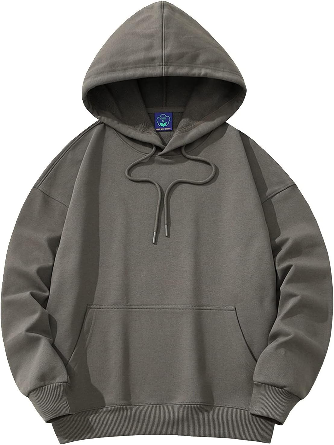Ymosrh Men's Pullover Hoodies, Long Sleeve Solid Color Lace Up Casual Workout Jersey Hooded Sweatshirts, L-3XL
