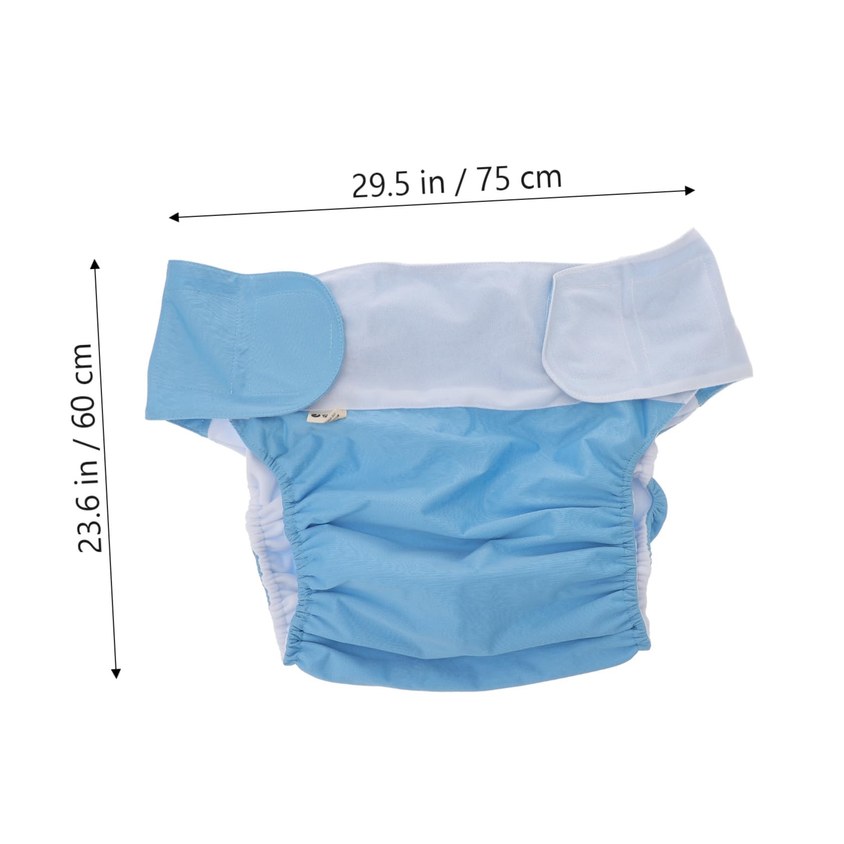 Healeved 2pcs Washable Overnight Diapers Leak-Free Adult Covers Soft Cotton Polyester Non-Skid Backing (Sky)