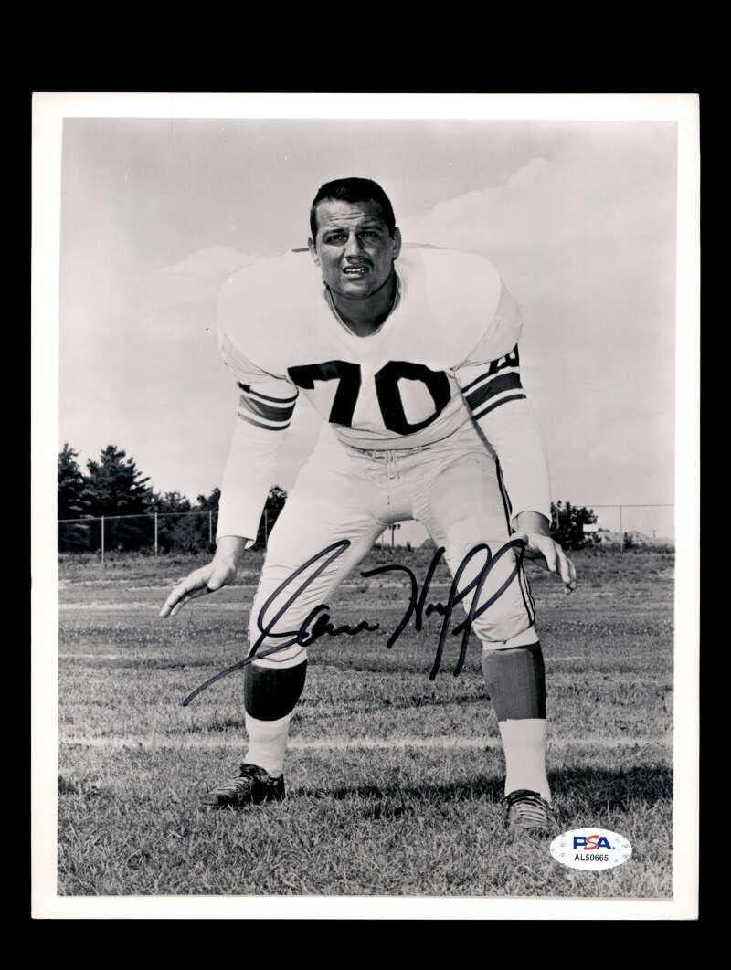 Sam Huff PSA DNA Signed 8x10 Autograph Photo Giants - Autographed NFL ...