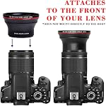 Hisewn 55MM 0.43x Professional HD Wide Angle Lens (Macro Portion) for Nikon D3400, D3500, D5500, D5600 and Sony Alpha Cameras,Free Lens Clean Cloth Store Bag.