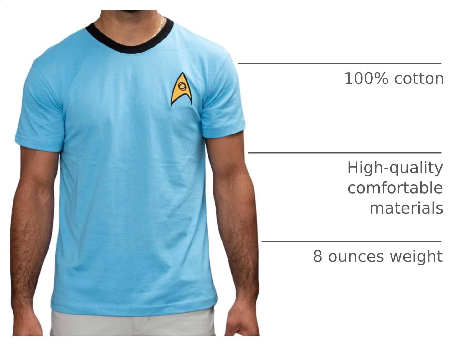 Star Trek Halloween Costume T-Shirt Spock Captain Kirk Engineering Cosplay