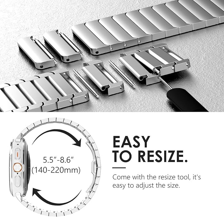 Image of Zitel Stainless Steel No Gap Metal Band Compatible with Samsung Galaxy Watch Ultra 47mm 2025 /2024