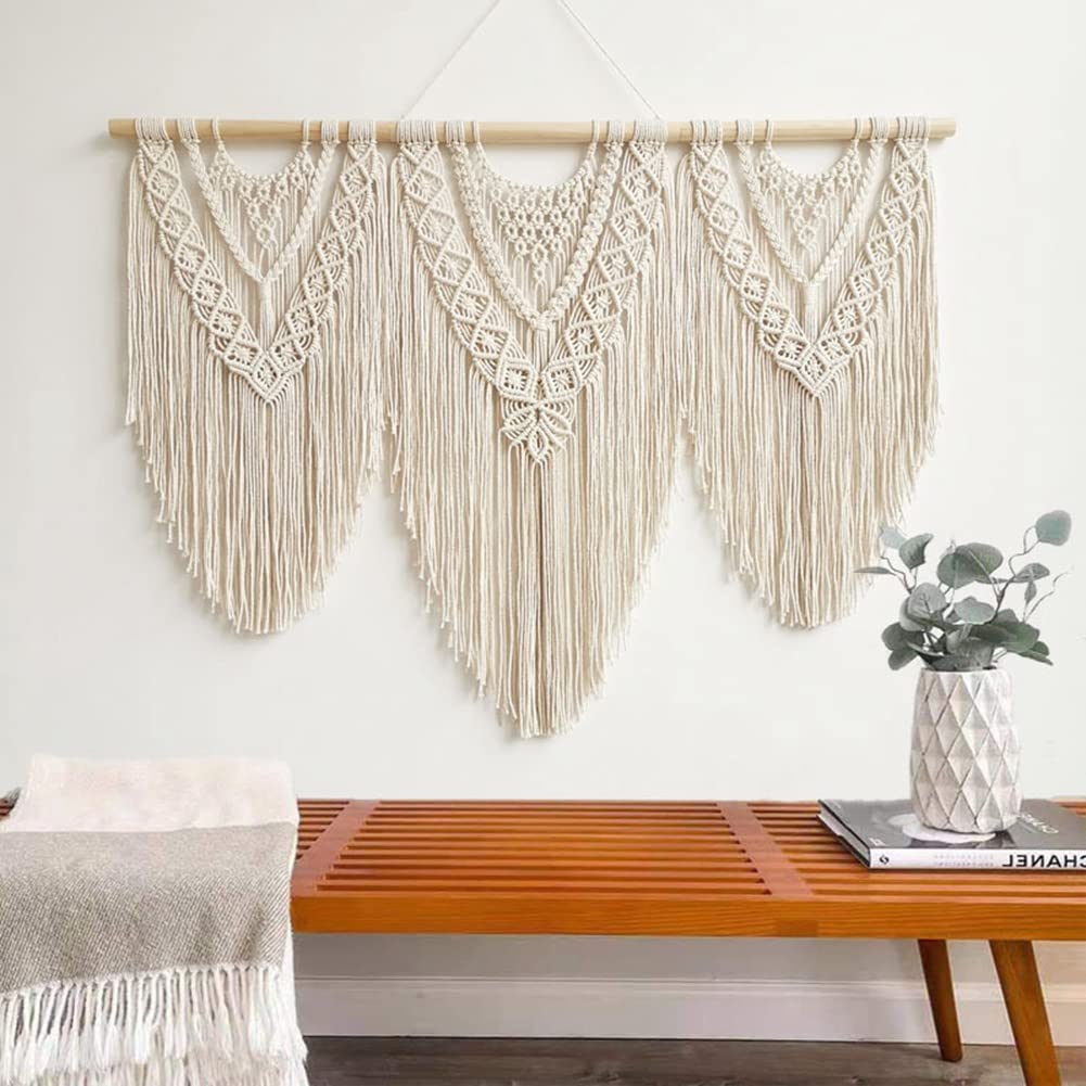 トップブランドのファッション BOHO マクラメタペストリー/ ビッグ  