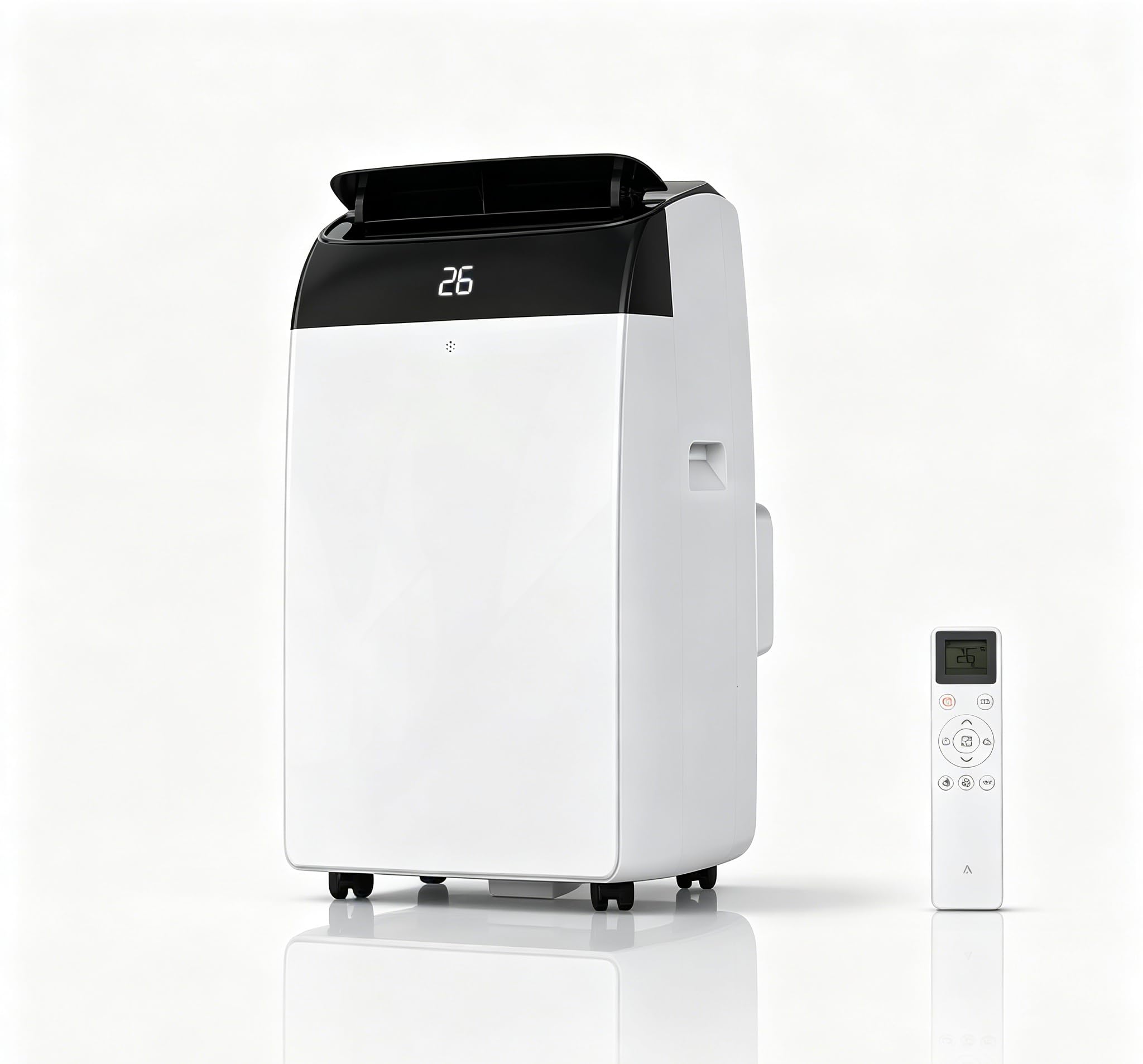 Garveemore White-3 10000 Btu Portable Air Conditioner For Vertical & Sliding Windows, R290 - Cools Rooms Up To 42M² For Bedroom, Flat & Home, 4-In-1 Ac With Smart Follow, Window Kit, 30L/Day Dehumidifier.