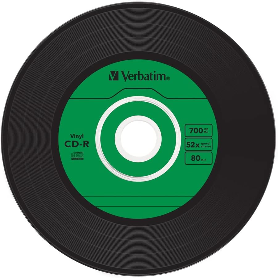 Verbatim 43426 52x Vinyl CD-R - Slim Case 10 Pack