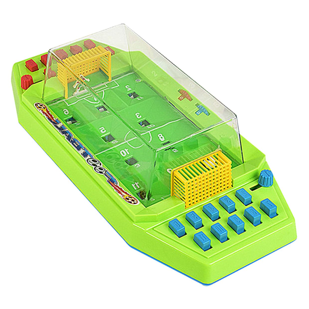 Gioco Calcio da Tavolo Mini da Scrivania Verde in Abs per Ragazzo Ragazza | Doppio Confronto, Formato Compatto, senza Batteria, Gioco Educativo Controllo Mano-occhio