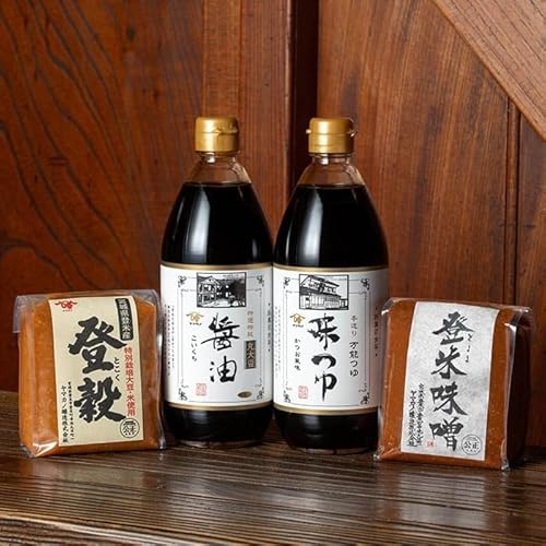 ヤマカノ醸造株式会社 味噌・特撰丸大豆醤油・味つゆセット [とよま乃膳] みそ ミソ 国産 みそ汁