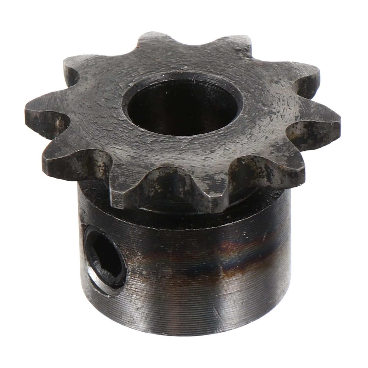 Alipis 2pcs Teeth Metal Sprocket Gear for Roller Chain Drive Single Sprocket for Mechanical Transmission Easy Installation for Hardware and Mould Applications