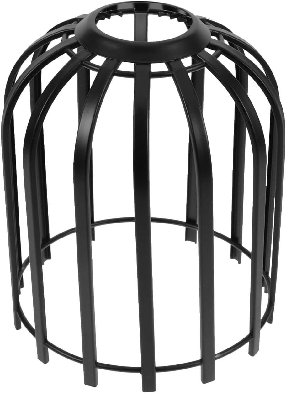 Angoily Vintage Wrought Iron Birdcage Lamp Shade - Stylish Black Pendant Light Cover for Home Decor - Perfect for Dining Room and Living Room