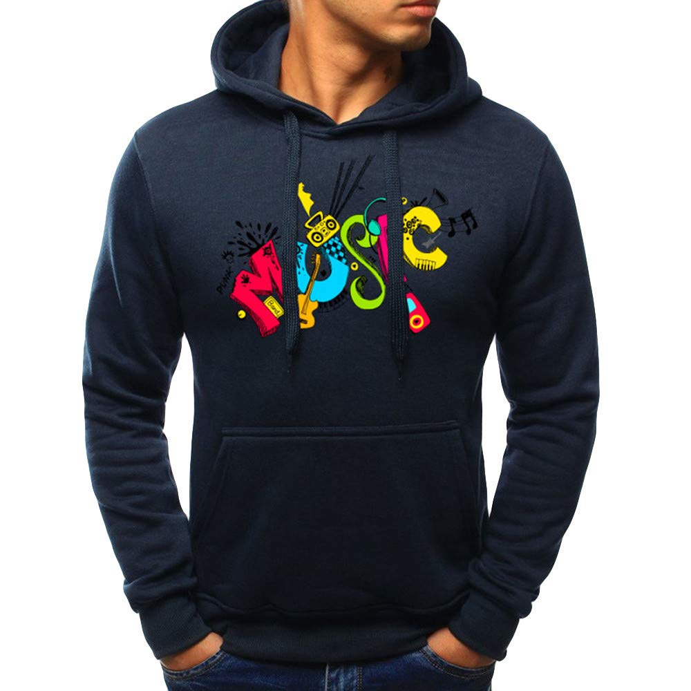 ANJUNIE Active Pullover Men's Autumn and Winter Sweatshirt New 3D Printed Hooded Sweater