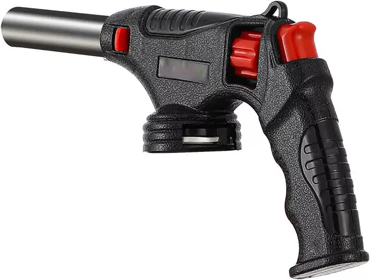 KOOKEE Kitchen Butane Blow Torch Adjustable Flame Culinary Blowtorch for Cooking Outdoors Camping Barbecue Solder Burner BBQ Lighter Fire Gun (without Gas)