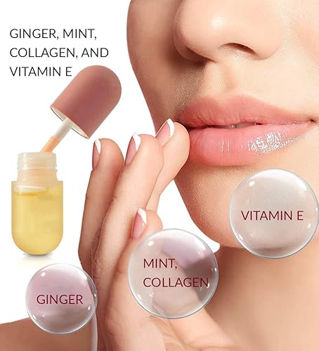 Base Moisturizer Plumper Lip Gloss, potenciador de labios natural y suero para el cuidado de los labios, cuidado de día y noche, potenciador de