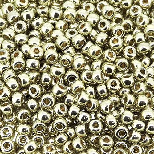 Tiptop Home Silver 22 Grams Miyuki Round Rocailles 8/0 Seed Bead Duracoat Galvanized Approx 22 Gram Tube C #TOP2