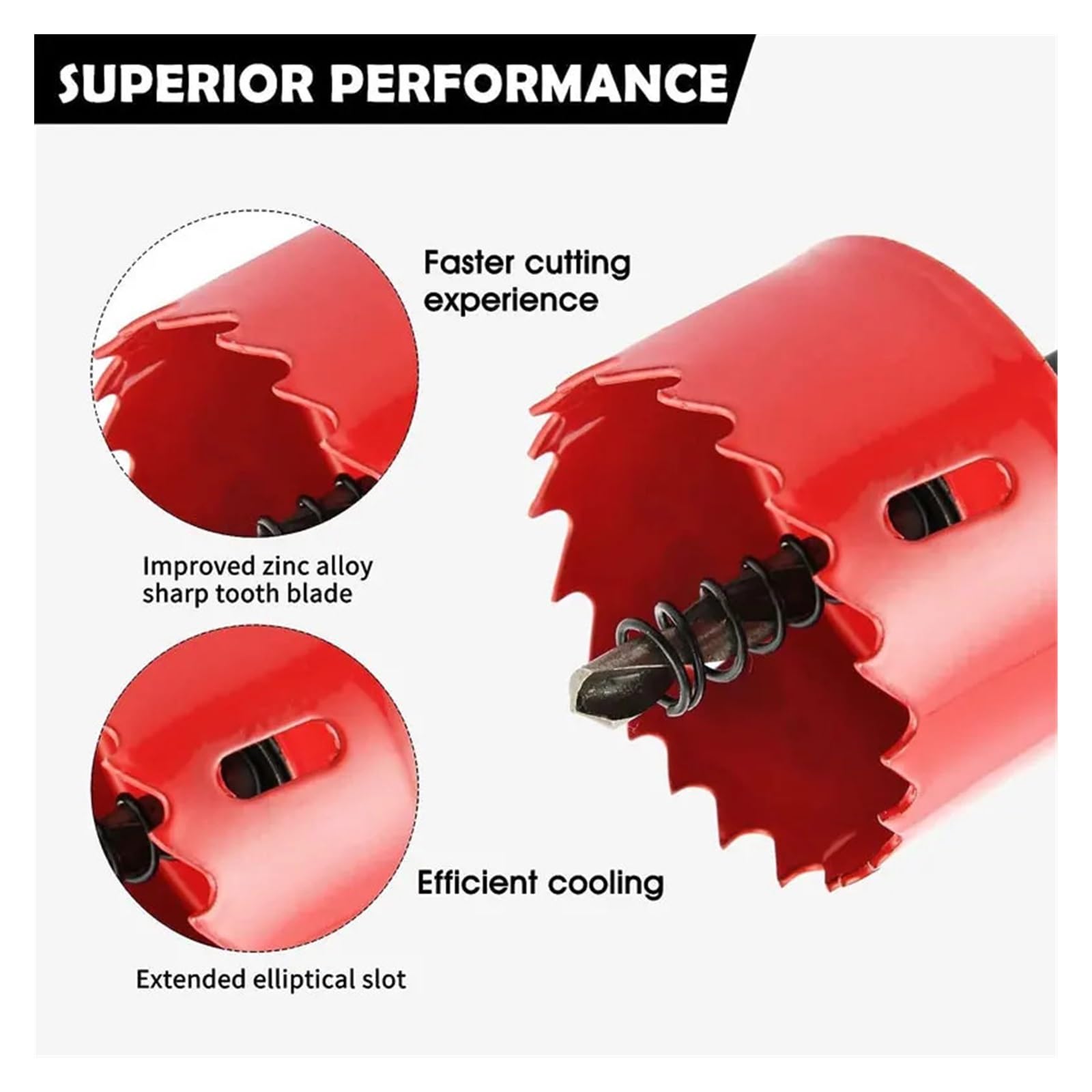 Otwornice 1PC 20mm-200mm M42 bi-metalowe wiertło Cutter narzędzia stolarskie cięcie metalu z tworzywa sztucznego żelaza narzędzia ręczne (Size : 155mm)