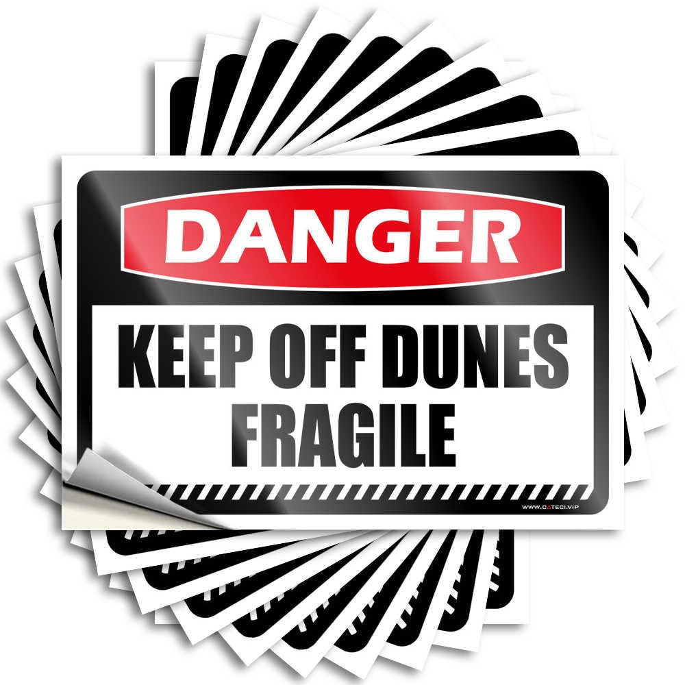 Tiki Decorations Soft Bath Tattoos | Danger Keep Off Dunes Fragile Fuzzy for Cars Decor(8X12CM)