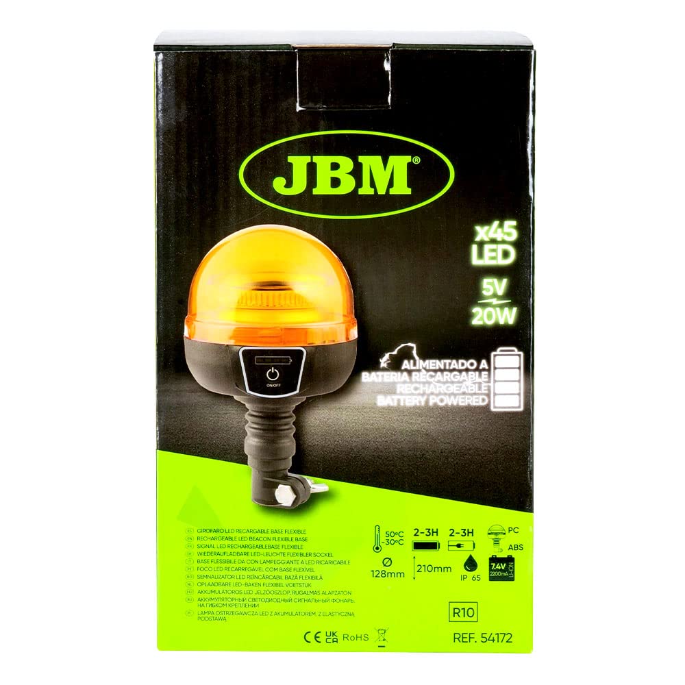 GIROFARO LED RECARGABLE BASE FLEXIBLE