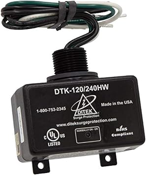 واقي التيار الزائد DiTek DTK-120/240HW 120/240 فولت 72000 أمبير واقي التيار الزائد البديل لحماية الذروة