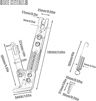 Vista 2 de Soporte de patada universal para motocicleta, accesorios para moto, scooter modificado, trípode ajustable de aleación CNC, soporte lateral para pie