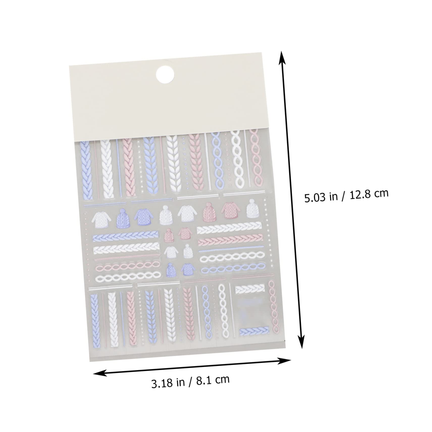 Housoutil 12sets Adesivi Unghie Natalizi Decorazioni Per Nail Art Adesivi Random Per e Unghie