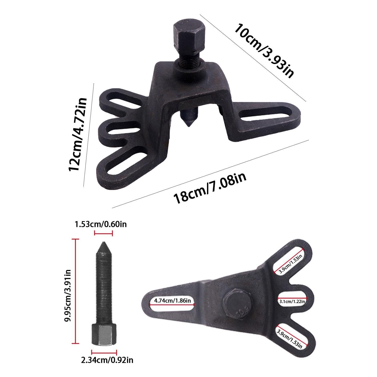Estrattore mozzo, robusto strumento di rimozione mozzo, estrattore cuscinetti assi, estrattore mozzo ruota compatibile con 4, 5 e 6 Lug mozzi estrattore tamburo freno