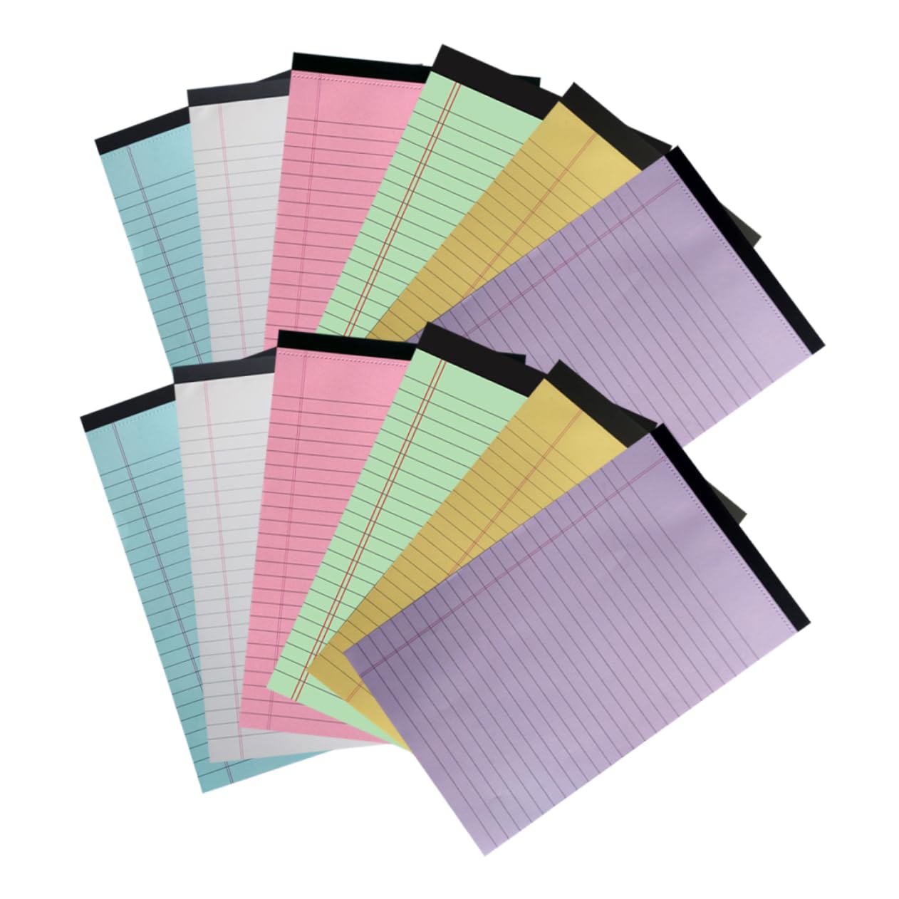 SHINEOFI 12confezione Blocco Appunti Colorato Strappabile Di Quaderni Di Carta Righe Blocchi Per Appunti Legali Per Studio Scuola Ufficio e Casa