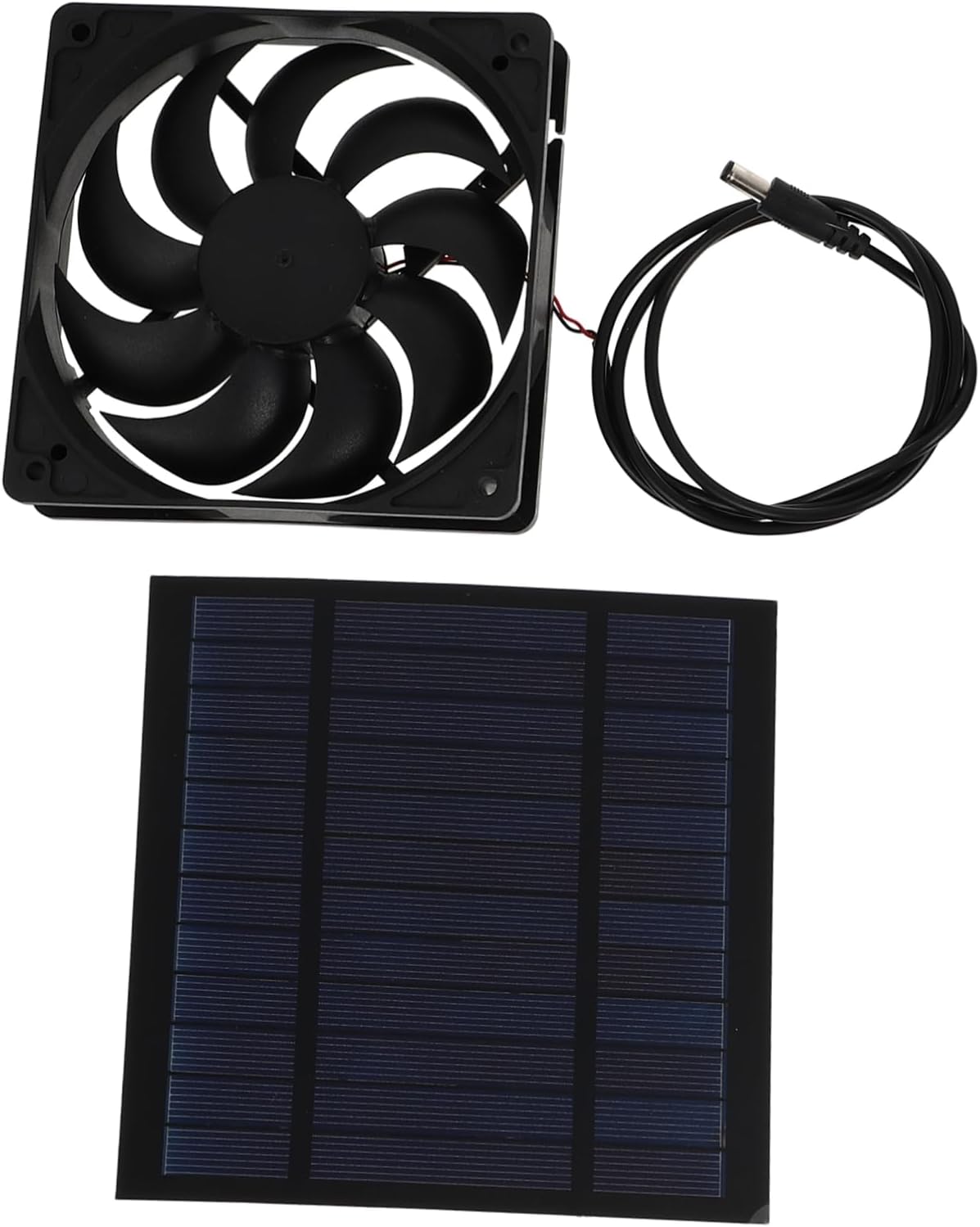 LIFKOME 1 Set Solar panels pig Dog House Cooling Fan