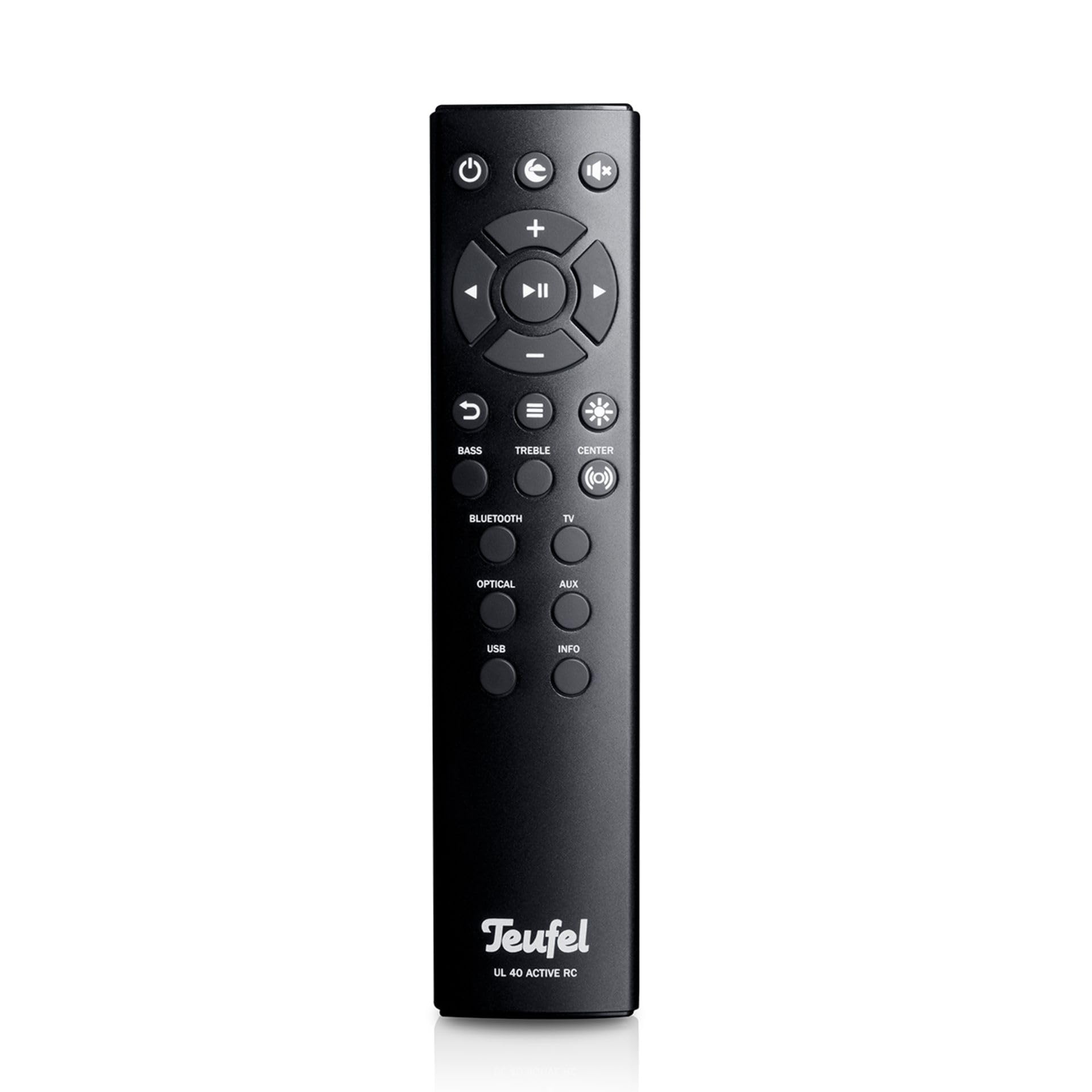 Teufel Ultima 40 AKTIV - Para 3-drożnych aktywnych głośników, Bluetooth aptX, Dolby Audio, HDMI Arc, Option Surround, 260W, Bass-Reflex, wbudowany wzmacniacz - Czarny